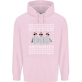 Chillin With My Snowmies Funny Christmas Childrens Kids Hoodie Light Pink