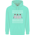 Chillin With My Snowmies Funny Christmas Childrens Kids Hoodie Peppermint