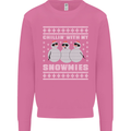 Chillin With My Snowmies Funny Christmas Mens Sweatshirt Jumper Azalea