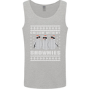 Chillin With My Snowmies Funny Christmas Mens Vest Tank Top Sports Grey