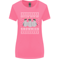Chillin With My Snowmies Funny Christmas Womens Wider Cut T-Shirt Azalea