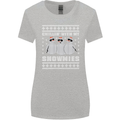 Chillin With My Snowmies Funny Christmas Womens Wider Cut T-Shirt Sports Grey