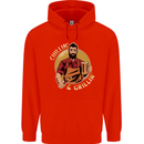 Chillin & Grillin Funny BBQ Beer Camping Childrens Kids Hoodie Bright Red