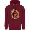 Chillin & Grillin Funny BBQ Beer Camping Childrens Kids Hoodie Maroon