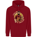 Chillin & Grillin Funny BBQ Beer Camping Childrens Kids Hoodie Red