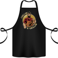 Chillin & Grillin Funny BBQ Beer Camping Cotton Apron 100% Organic Black