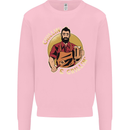 Chillin & Grillin Funny BBQ Beer Camping Kids Sweatshirt Jumper Light Pink