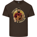 Chillin & Grillin Funny BBQ Beer Camping Kids T-Shirt Childrens Chocolate