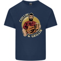 Chillin & Grillin Funny BBQ Beer Camping Kids T-Shirt Childrens Navy Blue
