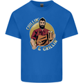 Chillin & Grillin Funny BBQ Beer Camping Kids T-Shirt Childrens Royal Blue