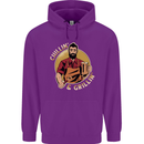Chillin & Grillin Funny BBQ Beer Camping Mens 80% Cotton Hoodie Purple