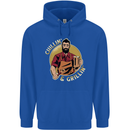 Chillin & Grillin Funny BBQ Beer Camping Mens 80% Cotton Hoodie Royal Blue