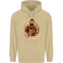 Chillin & Grillin Funny BBQ Beer Camping Mens 80% Cotton Hoodie Sand