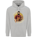 Chillin & Grillin Funny BBQ Beer Camping Mens 80% Cotton Hoodie Sports Grey