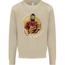 Chillin & Grillin Funny BBQ Beer Camping Mens Sweatshirt Jumper Sand
