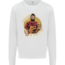Chillin & Grillin Funny BBQ Beer Camping Mens Sweatshirt Jumper White