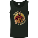 Chillin & Grillin Funny BBQ Beer Camping Mens Vest Tank Top Black