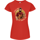 Chillin & Grillin Funny BBQ Beer Camping Womens Petite Cut T-Shirt Red