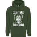 Chimp Evolved Dessendant Funny Monkey Ape Childrens Kids Hoodie Forest Green