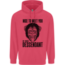Chimp Evolved Dessendant Funny Monkey Ape Childrens Kids Hoodie Heliconia
