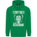Chimp Evolved Dessendant Funny Monkey Ape Childrens Kids Hoodie Irish Green