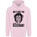 Chimp Evolved Dessendant Funny Monkey Ape Childrens Kids Hoodie Light Pink