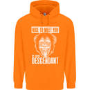 Chimp Evolved Dessendant Funny Monkey Ape Childrens Kids Hoodie Orange