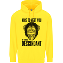 Chimp Evolved Dessendant Funny Monkey Ape Childrens Kids Hoodie Yellow