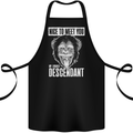 Chimp Evolved Dessendant Funny Monkey Ape Cotton Apron 100% Organic Black