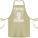 Chimp Evolved Dessendant Funny Monkey Ape Cotton Apron 100% Organic Khaki