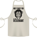 Chimp Evolved Dessendant Funny Monkey Ape Cotton Apron 100% Organic Natural