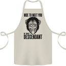 Chimp Evolved Dessendant Funny Monkey Ape Cotton Apron 100% Organic Natural