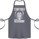 Chimp Evolved Dessendant Funny Monkey Ape Cotton Apron 100% Organic Steel