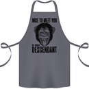 Chimp Evolved Dessendant Funny Monkey Ape Cotton Apron 100% Organic Steel