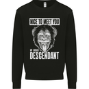 Chimp Evolved Dessendant Funny Monkey Ape Kids Sweatshirt Jumper Black