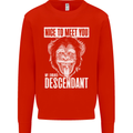 Chimp Evolved Dessendant Funny Monkey Ape Kids Sweatshirt Jumper Bright Red