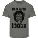 Chimp Evolved Dessendant Funny Monkey Ape Kids T-Shirt Childrens Charcoal