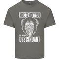 Chimp Evolved Dessendant Funny Monkey Ape Kids T-Shirt Childrens Charcoal