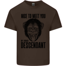 Chimp Evolved Dessendant Funny Monkey Ape Kids T-Shirt Childrens Chocolate