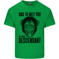 Chimp Evolved Dessendant Funny Monkey Ape Kids T-Shirt Childrens Irish Green