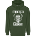 Chimp Evolved Dessendant Funny Monkey Ape Mens 80% Cotton Hoodie Forest Green