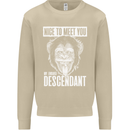 Chimp Evolved Dessendant Funny Monkey Ape Mens Sweatshirt Jumper Sand