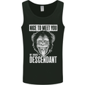 Chimp Evolved Dessendant Funny Monkey Ape Mens Vest Tank Top Black