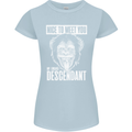 Chimp Evolved Dessendant Funny Monkey Ape Womens Petite Cut T-Shirt Light Blue