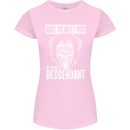Chimp Evolved Dessendant Funny Monkey Ape Womens Petite Cut T-Shirt Light Pink