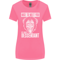Chimp Evolved Dessendant Funny Monkey Ape Womens Wider Cut T-Shirt Azalea
