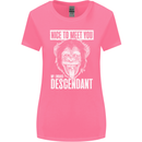 Chimp Evolved Dessendant Funny Monkey Ape Womens Wider Cut T-Shirt Azalea
