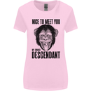 Chimp Evolved Dessendant Funny Monkey Ape Womens Wider Cut T-Shirt Light Pink