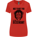 Chimp Evolved Dessendant Funny Monkey Ape Womens Wider Cut T-Shirt Red