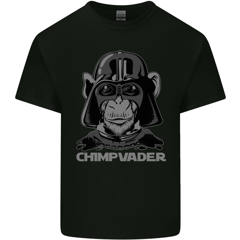 Chimpvader Monkey Ape Chimpanzee Chimp Mens Cotton T-Shirt Tee Top Black
